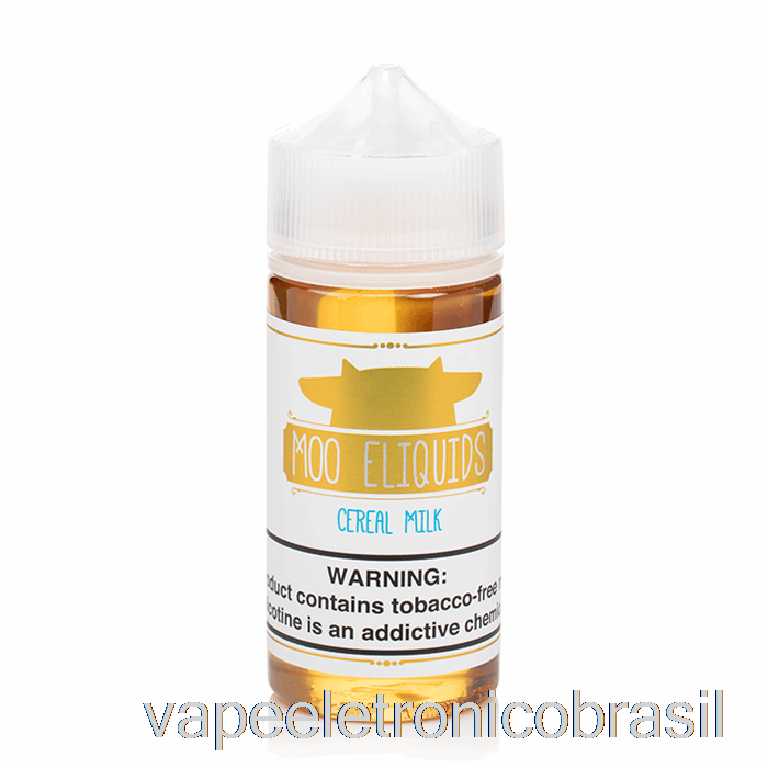 Leite De Cereal Vape Eletrônico - Moo E-liquids - 100ml 3mg